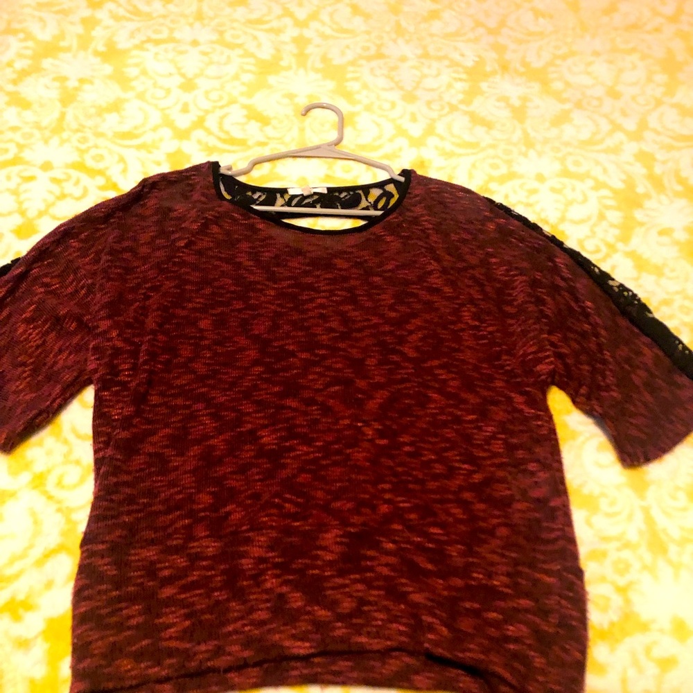Small woman’s top with lace back